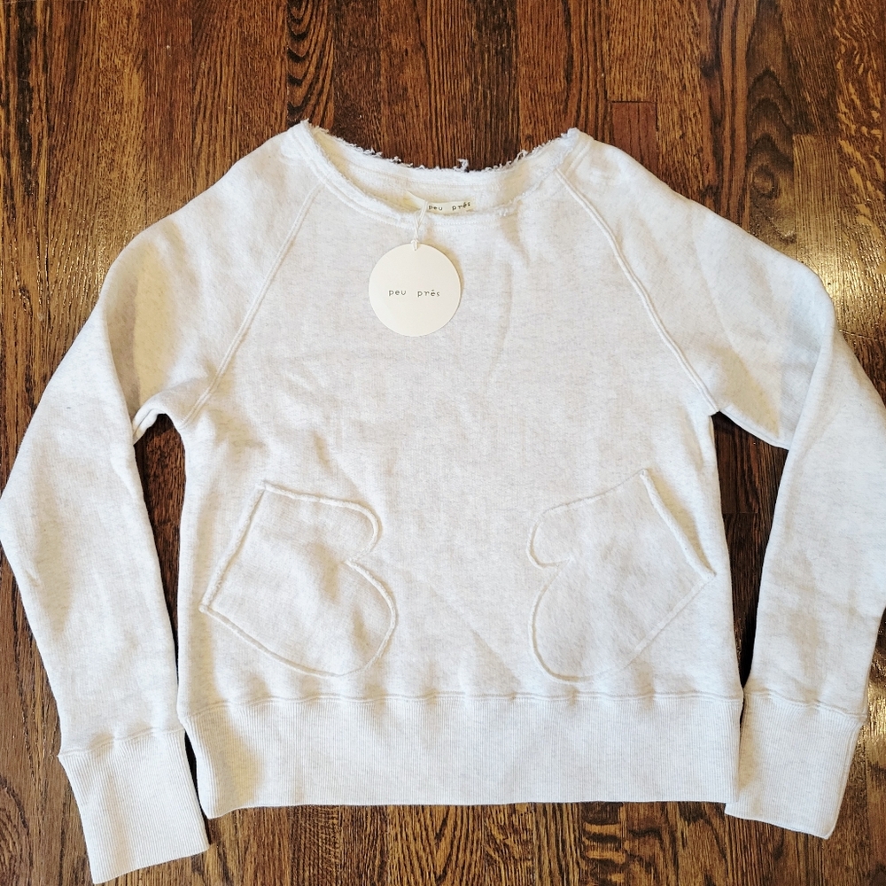 Juniors Elegant Cream Crew Neck Sweater, Brand From Tokyo